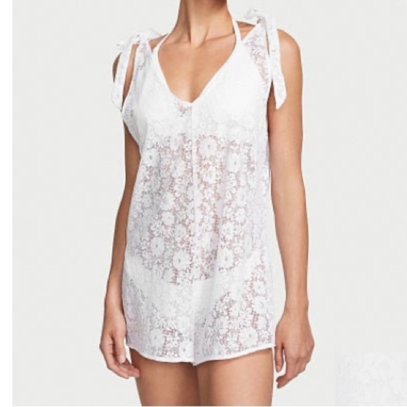 VICTORIA'S SECRET SWIMLinen Romper Coverup